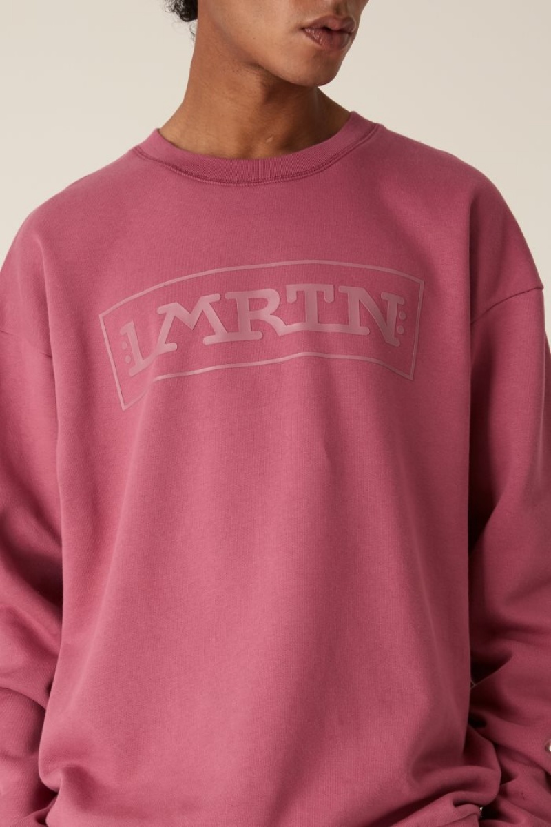 La Martina LMRTN Crew-neck Pulóver Rózsaszín Magyarország | NEI-9664