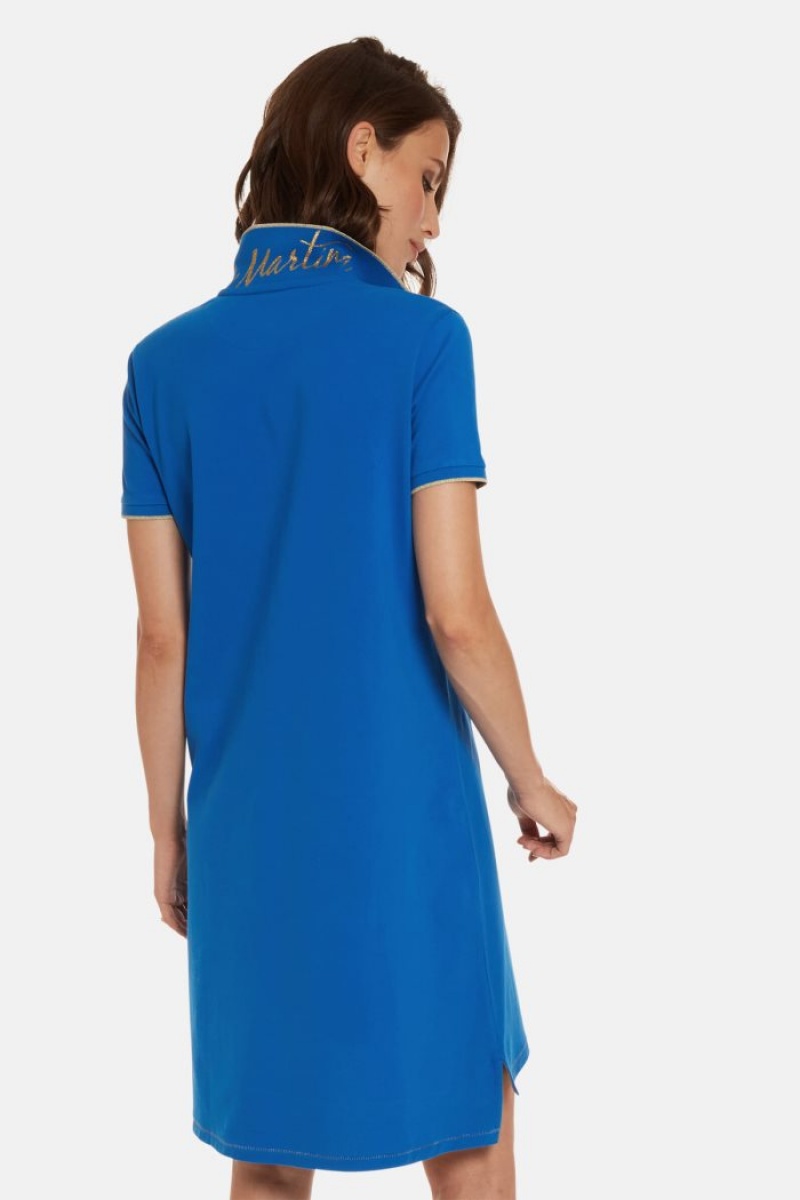 Női La Martina Regular-fit Polo Dress Kék Magyarország | PPM-8913